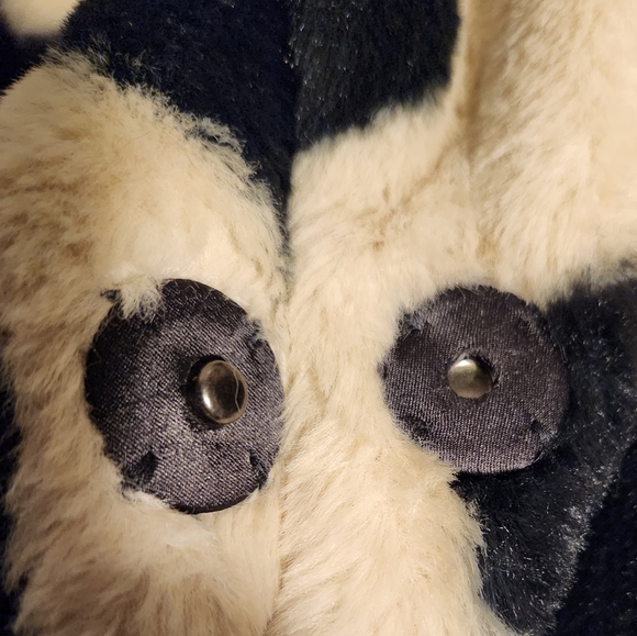 torrid Coat - Faux Fur Heart White Black NWT - Picture 7 of 8